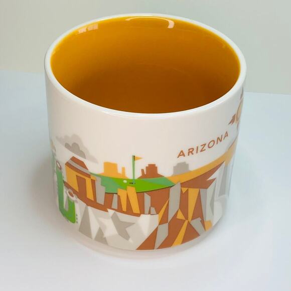 Starbucks You Are Here Arizona Desert Cactus Grand Canyon 2014 Coffee Mug EUC - Picture 5 of 10